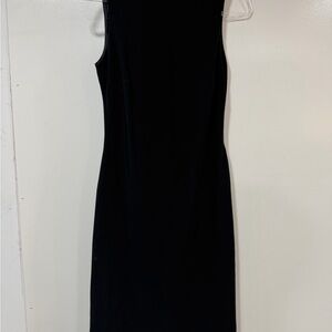 Ann Taylor Elegant Black Sleeveless Midi Dress